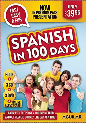 Spanish in 100 Days - Premium Pack by Aguilar Aguilar