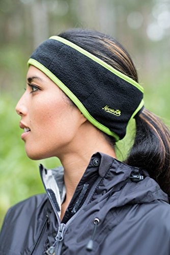 Ponytail Headband - Fleece - Outdoor Sports and Fitness for Women & Girls- Ear Warmer - Sweatband - Braid Holder - Super Sweat Absorbent - Non Slip - Perfect for Running or Yoga