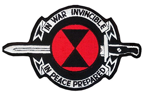 7th Infantry Division IN WAR INVINCIBLE - IN PEACE PREPARED Embroidered Patch - Approximately 5 3/4