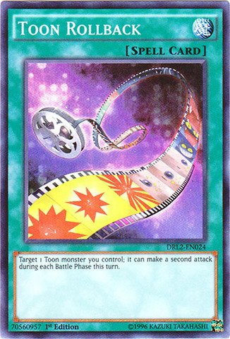 Yu-Gi-Oh! - Toon Rollback (DRL2-EN024) - Dragons of Legend 2 - 1st Edition - Super Rare