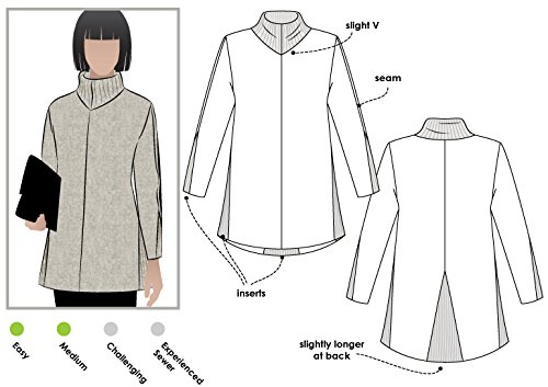 Style Arc Sewing Pattern - Mavis Knit Tunic (Sizes 04-16) - Click for Other Sizes Available