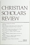 Christian Scholars Review (Volume XXI Number 2, December 1991)