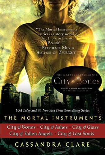 Cassandra Clare: The Mortal Instruments Series (5 books): City of Bones; City of Ashes; City of Glass; City of Fallen Angels, City of Lost Souls by Cassandra Clare