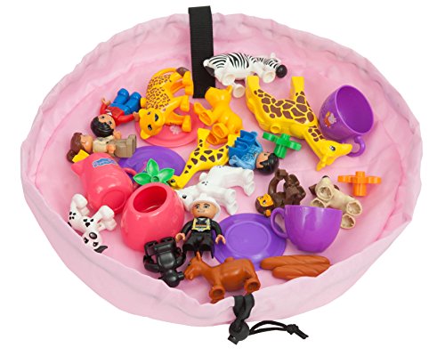 EZY Tidy Buddy Toy Organizer Pink 17-inch