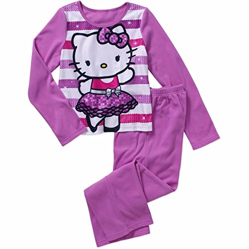 Hello Kitty Little & Big Girls Fleece 2 Piece Pajama Sleepwear Set