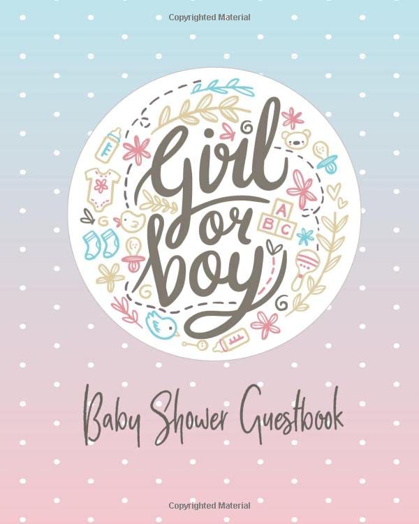 Girl or Boy Baby Shower Guestbook by An ode to writing