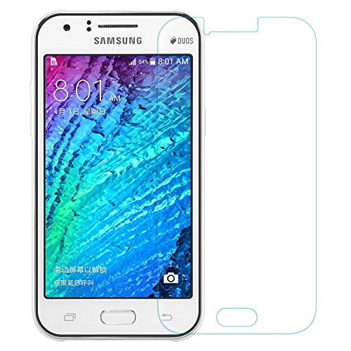 Samsung Galaxy J1 Screen protector, KuGi ® Ultra-thin Highest Quality 9H Hardness HD clear Tempered Glass Screen Protector for Samsung Galaxy J1 Smartphone. (For Samsung J1, Glass screen protector)