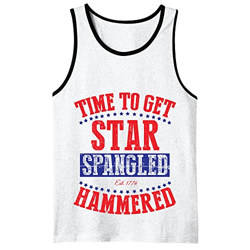 Time To Get Star Spangled Hammered Mens Tank Top