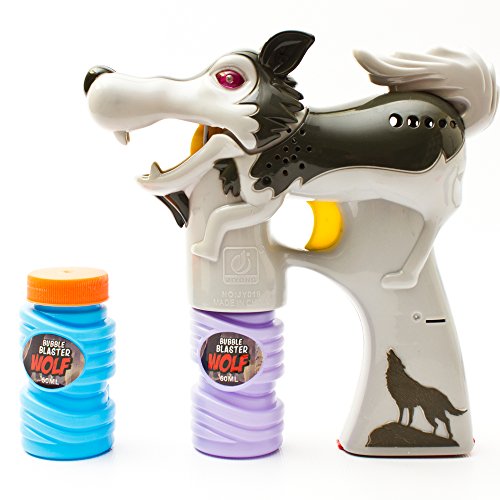 Fun Central AY938 LED Wolf Bubble Gun - Grey