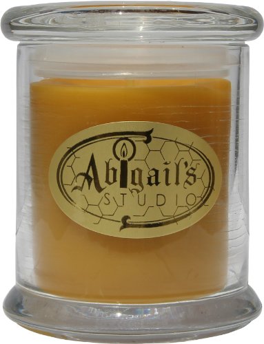 Abigail's Studio 100% Beeswax Candle in Glass with Lid, 3 Inch x 3 Inch