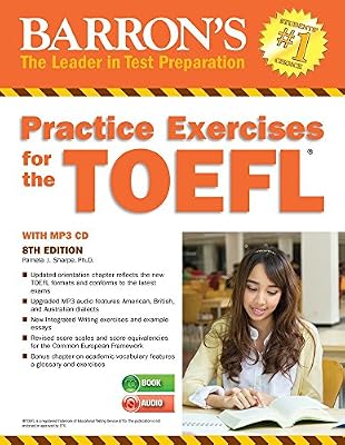 Practice Exercises for the TOEFL with MP3 CD, 8th Edition
