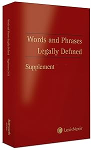 Words and Phrases Legally Defined 2012 Supplement