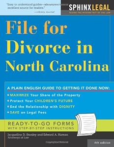 File for Divorce in North Carolina (Legal Survival Guides) by Jacqueline Stanley