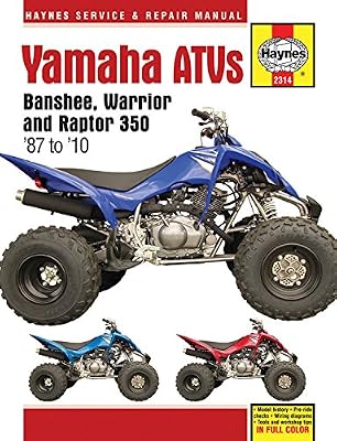 Yamaha ATVs Banshee, Warrior and Raptor 350 '87 to '10