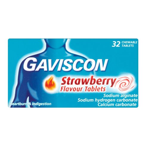 GAVISCON Strawberry flavour 32 tablets
