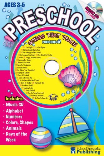 Preschool Sing Along Activity Book with CD: Songs That Teach Preschool (Sing Along Activity Books) by Kim Mitzo Thompson