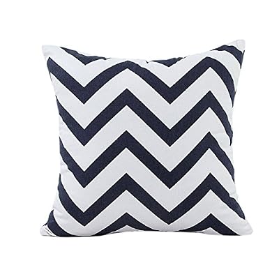 Mallom® Malloom® Lit Voiture De La Maison Canapé DéCoratif Motifs Ondulés Taie D'oreiller Housse De Coussin (Noir)
