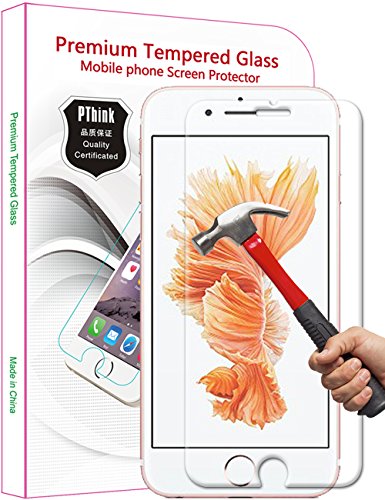 iPhone 6s Screen Protector, PThink® Premium Tempered Glass Screen Protector for iPhone 6s (2015 Released) with 9H Hardness/Anti-scratch/Fingerprint resistant (iPhone 6s)