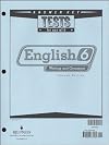 English 6 for Christian Schools Test Answer Key (BJU # 200501)
