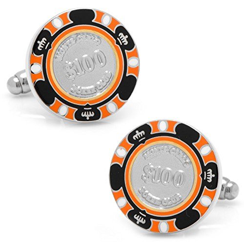 Algopix Similar Product 8 - Mens Plated 100 Orange Poker Chip