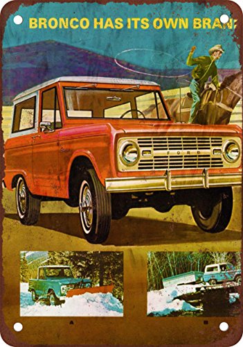 1967 Ford Bronco Vintage Look Reproduction Metal Sign