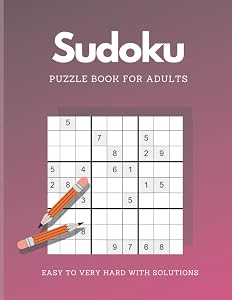 Sudoku Puzzles for Adults Easy to Very Hard with Full Solution: 200+ Sudoku Puzzles Large Print for Senior Adults 210 pages (8.5 x 11 in) by Cristina Vivi Designs