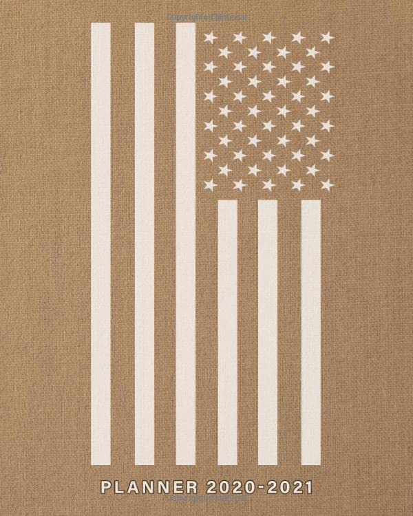 Planner 2020-2021: Academic Weekly & Monthly Planner - July 2020 to June 2021 - American USA Flag Calendar & Agenda by Business Buddies