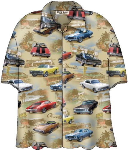 Chevy Chevelle SS Classic Cars Camp Hawaiian Shirt by David Carey