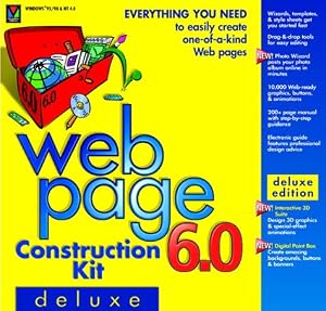 Web Construction 6.0 Deluxe Software by Macmillan Software