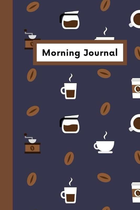 Morning Journal: Coffee Pattern Lined Morning Journal by Flying Rhino Press