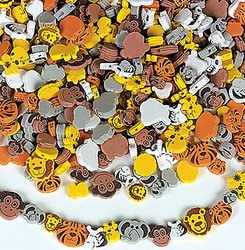 

FX Educational Products - 500 pc Foam Zoo Safari Animal Beads - 500 beads
