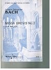 Bach: Missa Brevis No.2 in F Major Vocal Score (Kalmus Vocal Scores, K 6008)