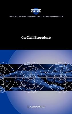 On Civil Procedure (Cambridge Studies in International and Comparative Law, Series Number 13)