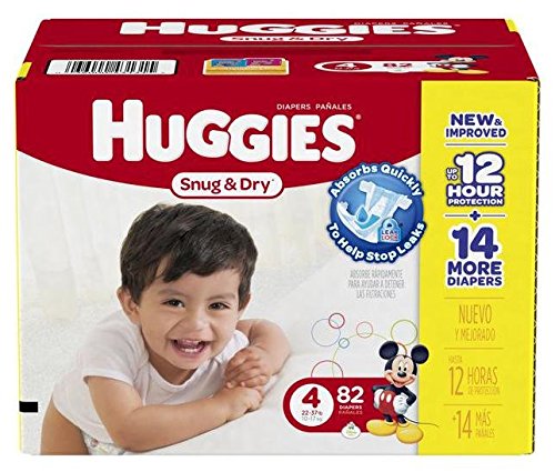 Huggies Snug & Dry Diapers Size 4 - 82 CT