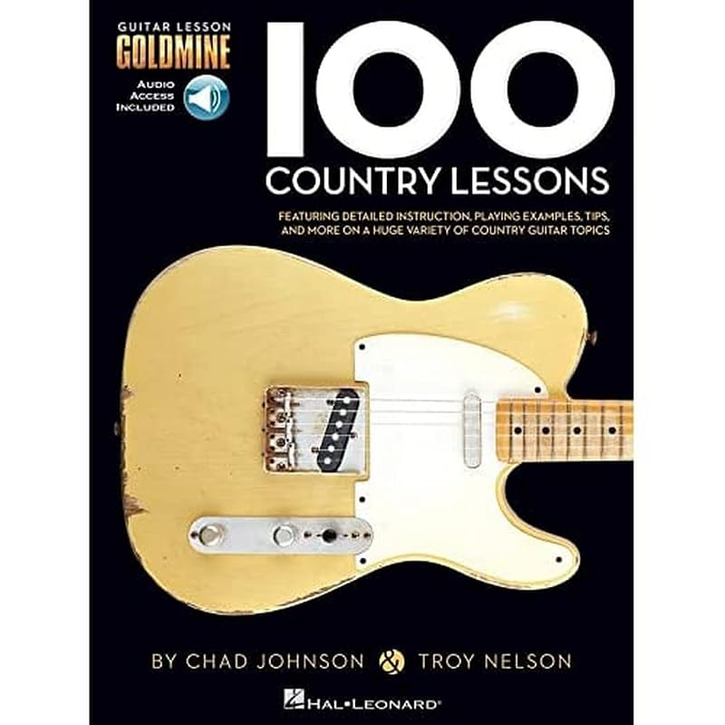 100 Country Lessons - Guitar Lesson Goldmine Series Book/Online Audio by Chad Johnson