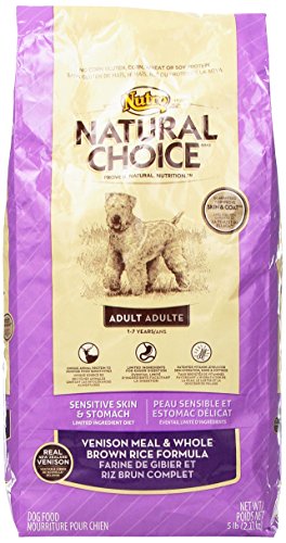 NATURAL CHOICE Sensitive Skin and Stomach Adult Venison Meal and Whole Brown Rice Formula - 5 lbs. (2.27 kg)