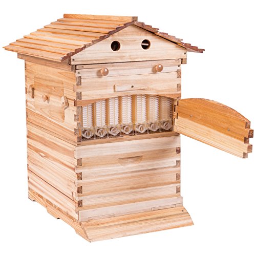 Algopix Similar Product 20 - Goplus Beehive Frames Flow Honey Wooden