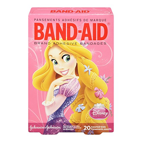 Band-Aid Decorative Adhesive Bandages, Disney's Princesses, Assorted, 20 Count (Pack of 4)