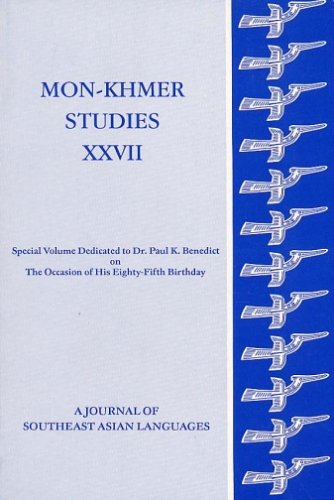 Mon-Khmer Studies 27: A Journal of Southeast Asian Languages by David Thomas