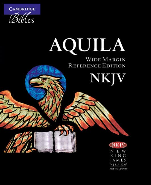 NKJV Aquila Wide Margin Reference Bible, Black Goatskin Leather Edge-lined, Red-letter Text, NK746:XRME by Baker Publishing Group