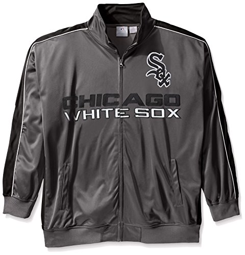 MLB Big and Tall Men's Team Reflective Tricot Track Jacket