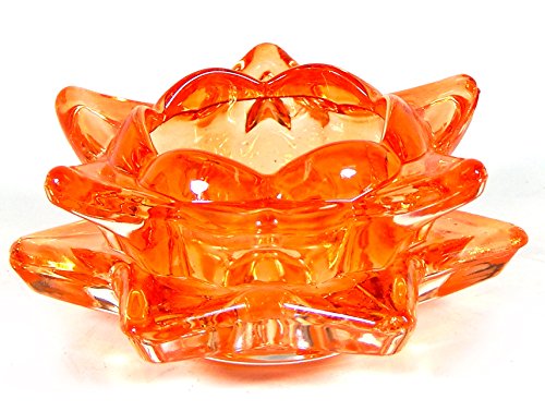 Algopix Similar Product 18 - Orange Lotus Incense Cone Burner Votive