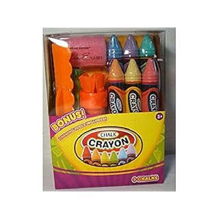 chalk crayon includes holder, ruler, eraser and sharpener!