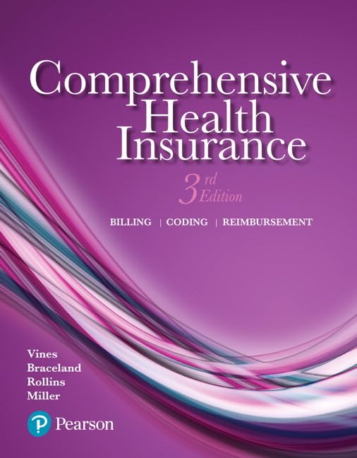 Comprehensive Health Insurance: Billing, Coding, and Reimbursement Plus MyLab Health Professions with Pearson eText -- Access Card Package by Deborah Vines