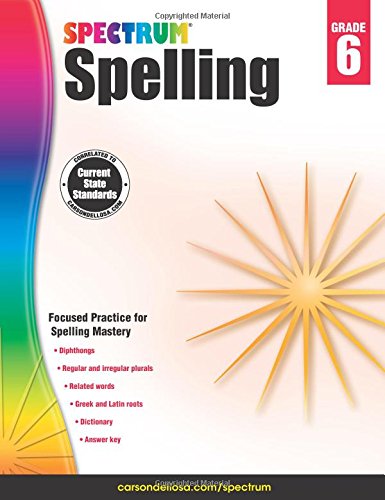 Spectrum Spelling, Grade 6 by Spectrum 
			
			
		
		
		
       	 
       		
       			(Compiler)