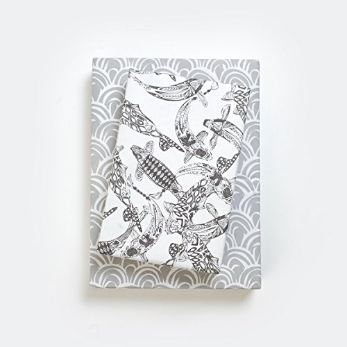 Algopix Similar Product 11 - Black and White Koi Fish and Scales