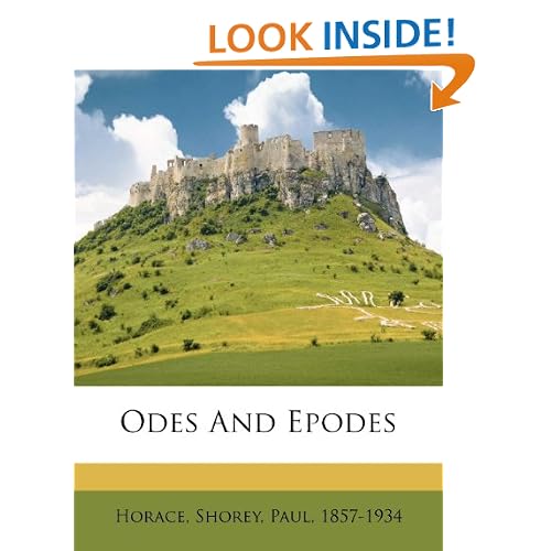 Odes And Epodes (Latin Edition)