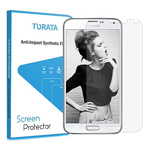 Galaxy S5 Screen Protector - TURATA Premium Crystal Clear Unique Material Ultra Thin for Samsung Galaxy S5 Protection from Bumps Drops Scrapes
