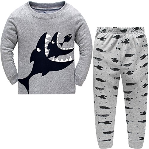 Hugbug Toddler Boys Shark Pajama Set 2-7T