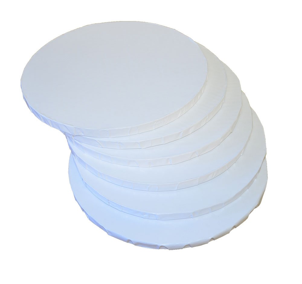 

10" White Round Drum, 1/2", 6 Count